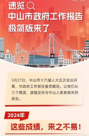 劃重點！2025年中山市政府工作報告極簡版來了！